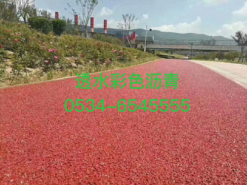 透水彩色瀝青案例展示 透水彩色瀝青案例展示